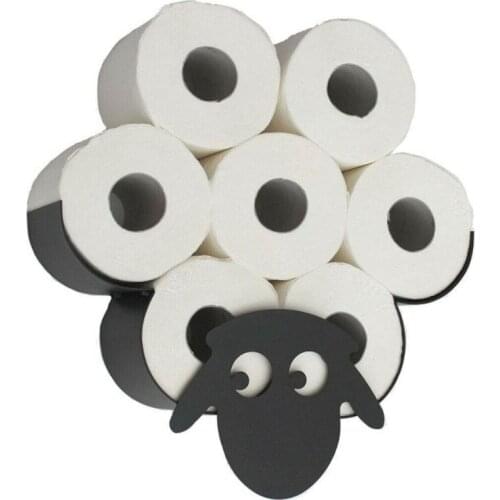 Sheep Rack Toilet Paper Holders Metal Wall Mount Bracket Paper Roll Accessories Kitchen Bathroom Storage Racks Shelf Organizer