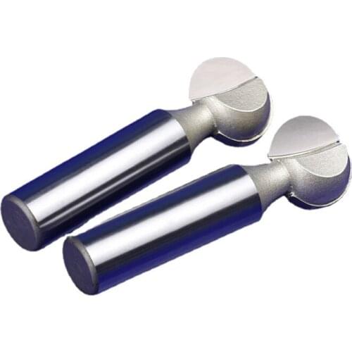 1pcs 1/2 1/4 Inch Shank Round Ball Milling Cutter for For Processing Hardwood Softwood Woodworking Tools Router Bits