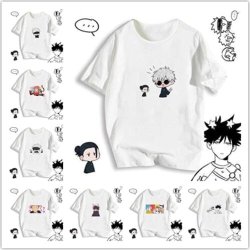 Jujutsu Kaisen Gojo Satoru manga print cartoon mens and womens fashion T-shirt harajuku