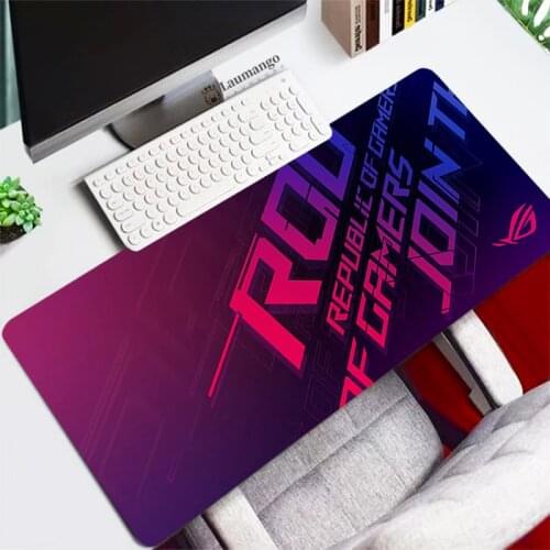 Computer Mouse Pad ASUS ROG Gaming Accessories Large PC Gamer Mausepad Carpet Desk Mat Keyboard Rubber Decoracion CS GO Mousepad