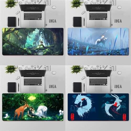FHNBLJ Studio Ghibli Princess Mononoke Keyboards Mat Rubber Gaming mousepad Desk Mat Free Shipping Large Mouse Pad Keyboards Mat