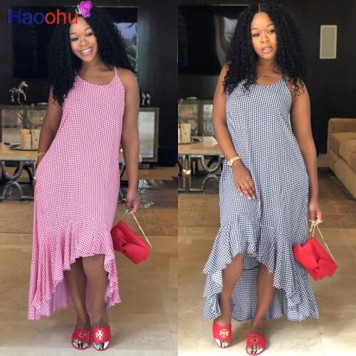 Summer Long Dress Strap Dot Print Ruffles Women Bodycon Night Club Party Beach Bandage Street Maxi Dresses Vestidos