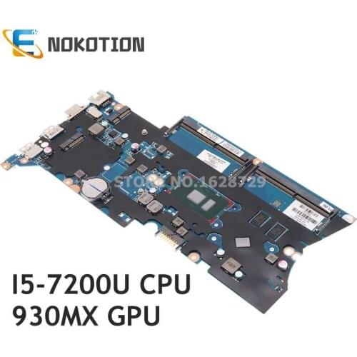 NOKOTION Laptop Motherboard For HP ProBook 440 G4 913100-001 913100-601 913100-501 DA0X81MB6E0 930MX GPU I5-7200U CPU