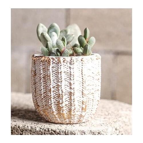 Nordic style mini flower pot silicone mold home office decoration Concrete Mould Vase Molds