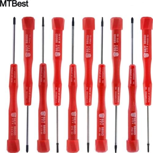 10Pcs/Set Magnetic Screwdriver Set Torx Pentalobe T-Type Phillips Flatted for Samsung Huawei Mobile Phone Tablet PC Repair Tool