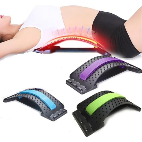 Stretch Equipment Back Waist Massager Magic Stretcher Fitness Lumbar Support Relaxation Pain Relieve Fitness Equipments