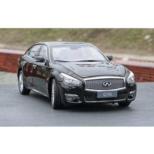 Original factory authentic 1/18 Q70L INFINITI Q70 2017 black diecast metal car model with small gift