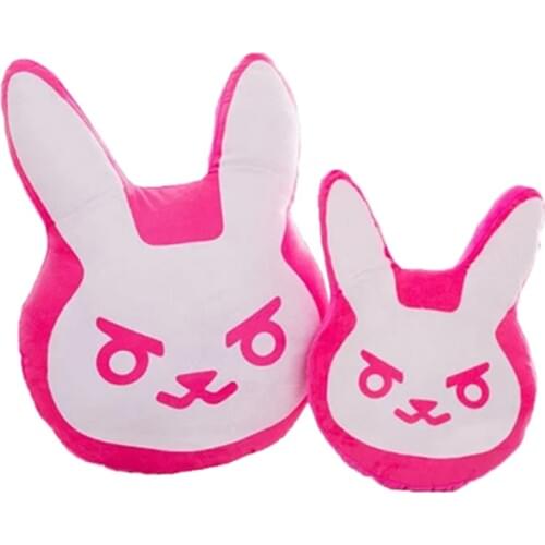1pc 35cm/55cm Overwatches Game Plush Pillows Pioneer Dva Rabbit Plush Pillow Cushion Toys Soft Stuffed Animals Cosplay Kids Toys