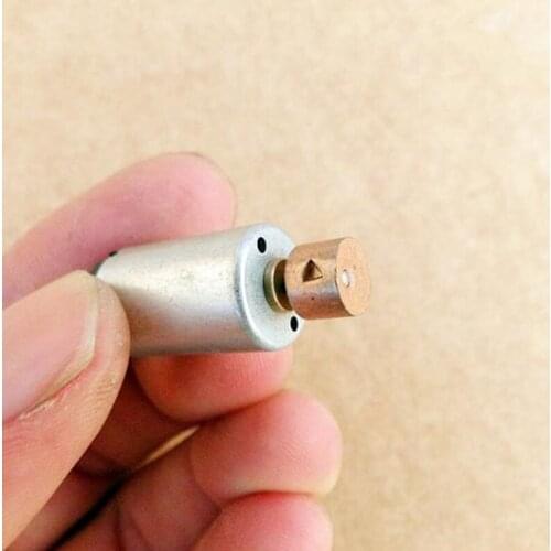 Full New DC 1.5V~3V Cylindrical Vibrator Vibration Motor with Brass Copper Eccentric Wheel DIY Toy Massager