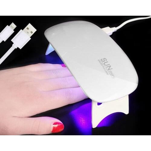 Portable USB UV LED Lamp Nail Dryer Manicure Tools 6W Gel Lamp Professional UV Light for Gel Bails Nail Supplies Accessories
