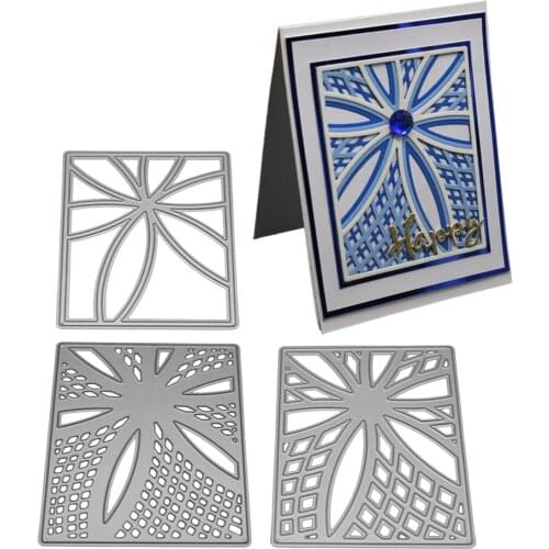 Background Cutting Dies Rectangle Frames Metal Stencil And Stamps For DIY Scrapbooking Embossing Card Making Craft Dies new 2019
