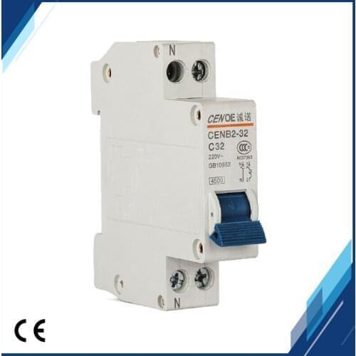 Most ideal residential distribution line protector mini circuit breaker fire ilne and zero line shut down at the same time