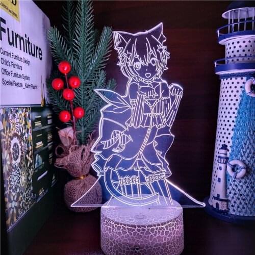 Re Zero Starting Life In Another World Felix Argyl Led Night Light Anime 3D Illusion Lamp Bedroom Decor Holiday Gift