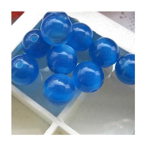 Navy blue Cat Eye Acrylic Resin Loose Beads DIY Jewelry Wholesale 6mm 8mm 10mm 12mm RE-33