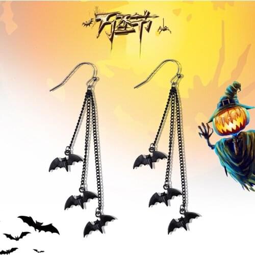 Womens Earrings Interesting Halloween Bat Earrings Punk Personality Jewelry Boucle Oreille Femme Fashion Girl Gift