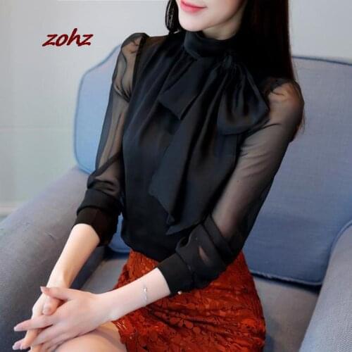 Zohz Black And White Blouses