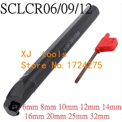 1PCS 6mm 8mm 10mm 12mm 14mm 16mm 18mm 20mm 25mm 32mm SCLCR06 SCLCR09 SCLCR12 SCLCL06/09/12 the Right/Left Hand CNC Turning tools