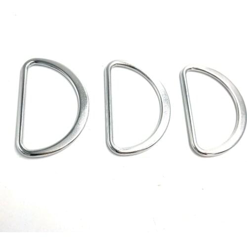 10pcs 45mm Silver Metal D Ring bag accessory
