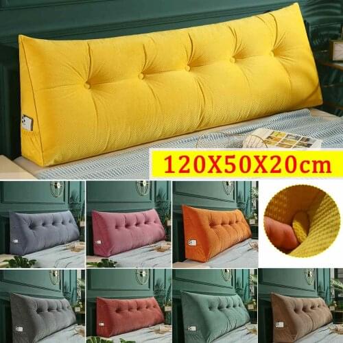 120*50*20cm Comfort Rest Triangular Wedge Lumbar Waist Back Pillow Sofa Cushion Bed Pillow living Room Lumbar Pad Home Decor