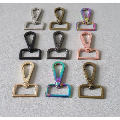 20Pcs/Lot Metal Hardware Snap Hook Lobster Clasp Pet Leads Carabiner Belt Buckles DIY KeyChain Bag Sewing Parts DIY Accessories