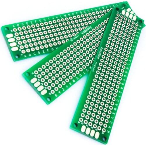 5pcs/lot Double Side Prototype PCB diy Universal Printed Circuit Board 2x8cm