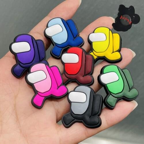 7 PCS Hot Game Robot Fridge Magnet Cute Decorate Home Kitchen Cartoon PVC Whiteboard Sticker DIY Refrigerator Magnets Kids Gift