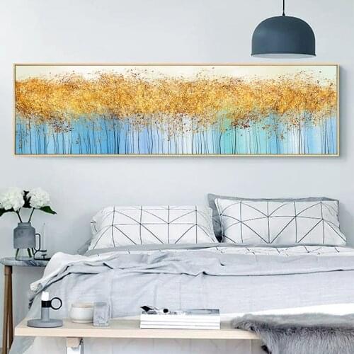 Abstract Gold Tree Canvas Painting Scandinavian Home Decor High Definition Posters Picture Decoration for Living Room Canvas