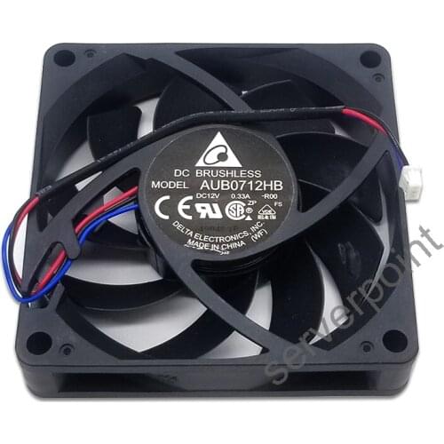 Free shipping Original for Delta AUB0712HB 12V 0.33A 7015 7cm 70 * 70 * 15MM projector chassis cooling fan