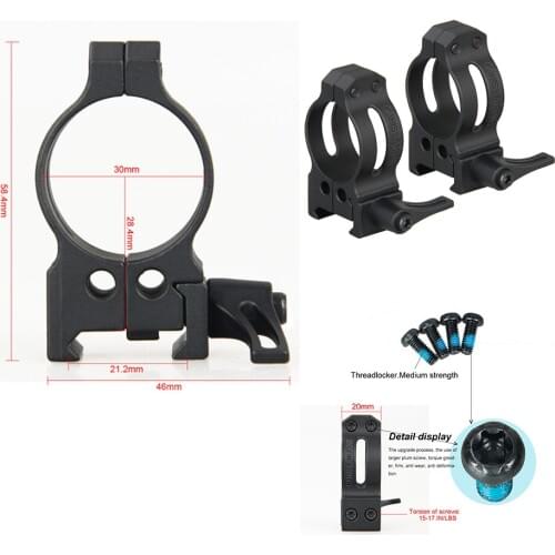 CANIS LATRANS 304 Cast Steel Quick Dismantling Scope Mount Fit 21.2mm Rail For Rifle Scope HS24-0182