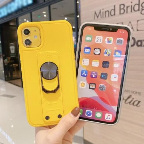 Case For iPhone 12 11 Pro Max Bracket anti-drop candy shell For iPhone 12 11 Phone Case For XS Max XR X 7 8 6 Cover Case