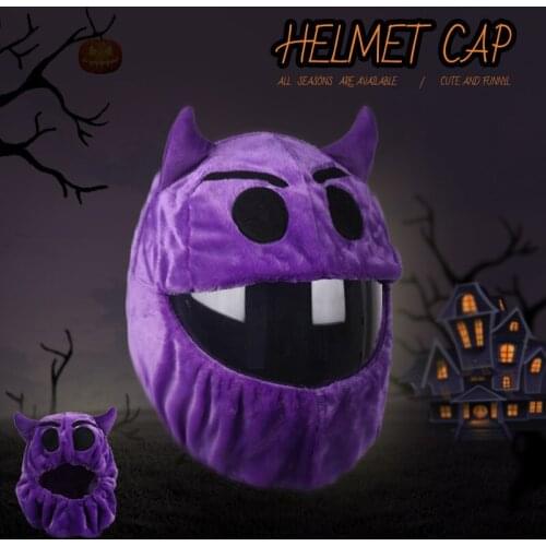Demon Devil Motorcycle Helmet Cover Accessories Full Face Casco Moto Cascos Para Capacete Christmas Santa Claus Cap Hat Adult