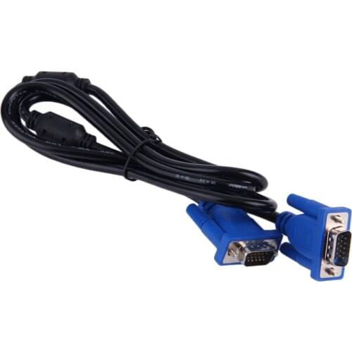 Hot Sale 1.5M VGA Cable HD 9 pin male to male VGA SVGA Extension Cable Cord For PC Laptop Projector LCD Monitor