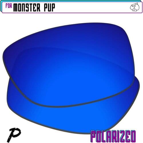 EZReplace Polarized Replacement Lenses for - Oakley Monster Pup Sunglasses - Navy P