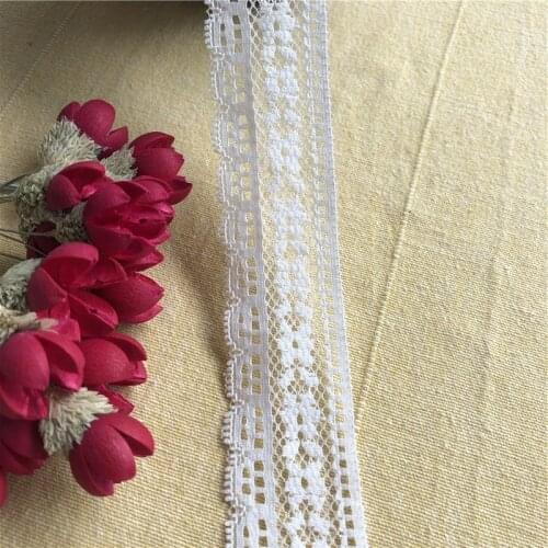 Hot sale beautiful 3cm S1303 white lace ribbon european lace fabric lace sew embroidery dress accessories
