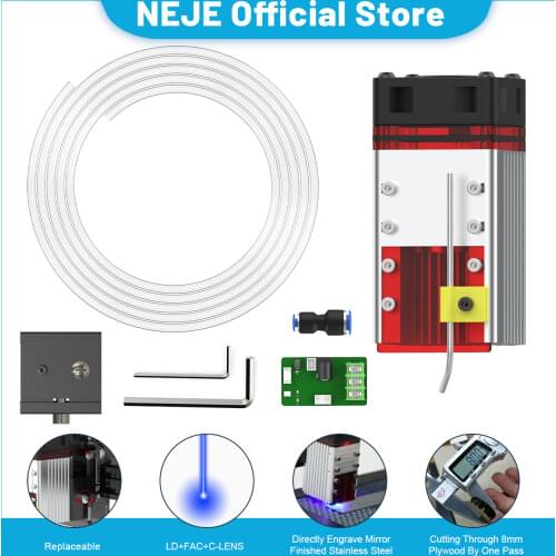 30W/40W/80W laser Module Laser Head 450nm Blue Laser TTL Module Set for Laser Engraving Machine Wood Marking Cutting Tool
