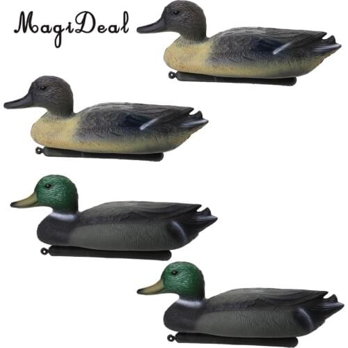 MagiDeal 4 Pcs 3D Lifelike DUCK DECOY Floating Lure for Outdoor Hunting Fishing Photography - Garden Decoration Accessories