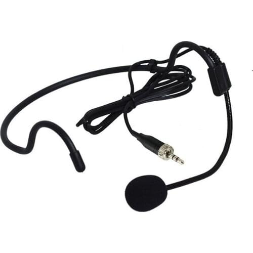 Standard Bolymic Headset Microphone mic For Sennheiser EW100, EW300, EW500 Unidirectional Black