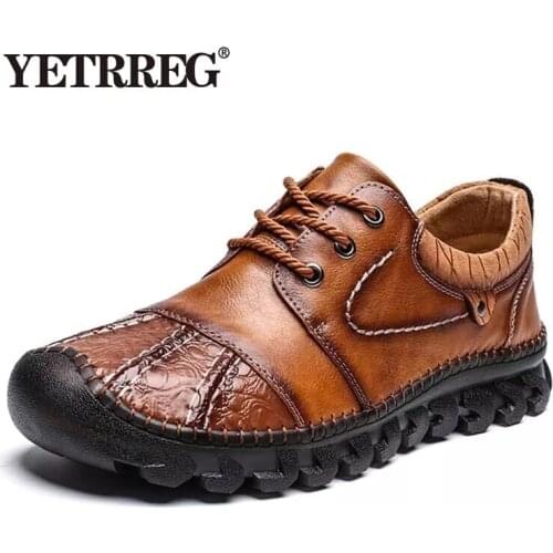 2020 New High Quality Genuine Leather Men Shoes Outdoor Comfortable Casual Shoes Fashion Flats Loafers Moccasins Big Size 39-48