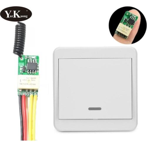 Wall Sticky Remote Control Transmitter Power Saving Mini Relay Contact RF Wireless Switches 3.7v4.2v5v6v7.4v9v12v 433 Smart Home