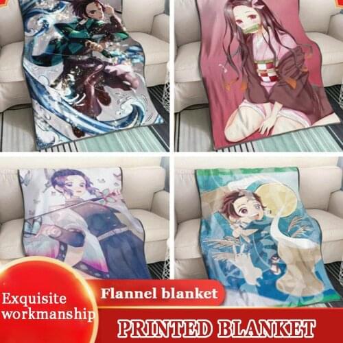 New Childrens Cartoon Animation Flannel Blanket Sofa Car Nap Blanket Printing Flannel Air Conditioning Blanket