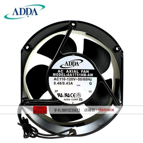 NEW ADDA 17251 110-120V 0.48A/0.43A AA1751HB-AW cooling fan