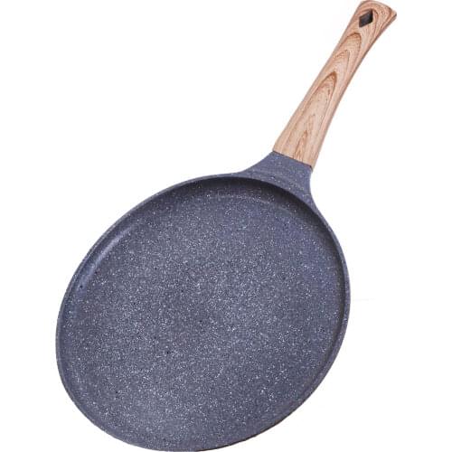 Frying Eggs Household Non-stick Small Flat-bottomed Frying Pan Aluminum Alloy Pancake Shallow Frying Pan For Kitchen