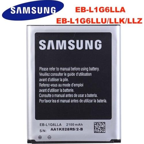 SAMSUNG Orginal EB-L1G6LLA EB-L1G6LLU/LLK/LLZ 2100mAh battery For Samsung Galaxy S3 i9300 i9305 i747 I9060 I9128 I9308 i535 i930