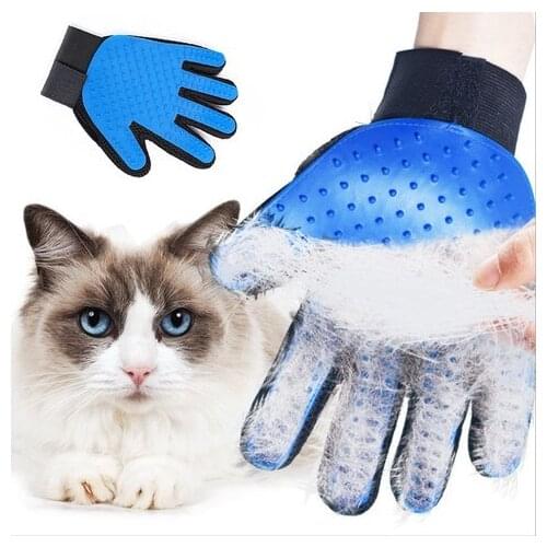 Cat Grooming Glove For Cats Wool Glove Pet Hair Deshedding Brush Comb Glove For Pet Dog Cleaning Massage Glove For Pets Brush