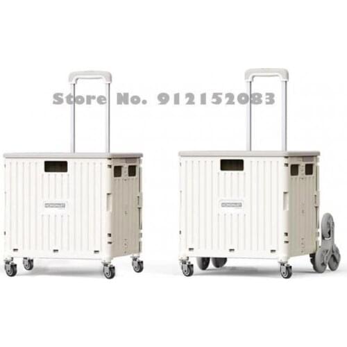 Grocery Shopping Cart Foldable Small Cart Climbing Stairs Artifact Trolley Cart Trolley Grocery Shopping Trailer Trolley Shoppin