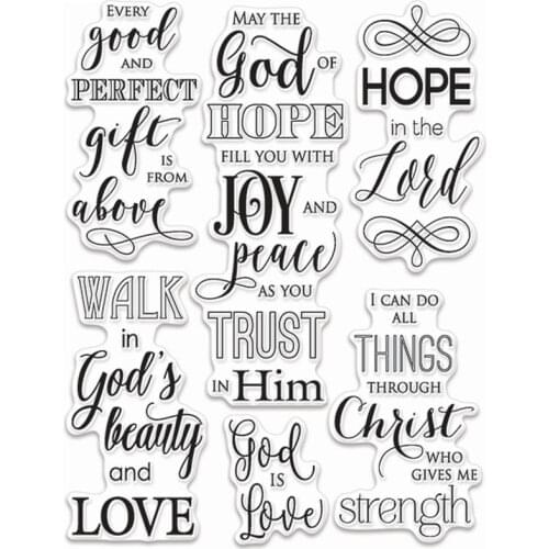 Gifts From Above Transparent Clear Stamps for DIY Scrapbooking/Card Making/ Photo Album Decorative/Kids Fun Decoration Supplies