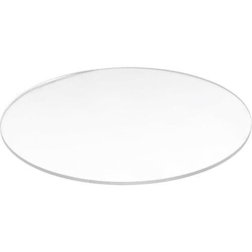 Transparent 3mm thick Mirror Acrylic round Disc Diametro:85mm