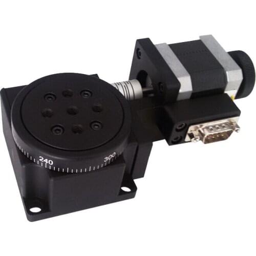 CNC Electric Rotating Machine Optical Rotating Platform Motorized Rotation Stage 60MM Bearing Scale PX110-60
