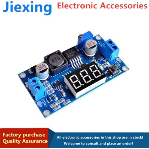 XL6009 adjustable boost module far exceeds LM2577 4.5-32 liters 5-35 with digital voltmeter display