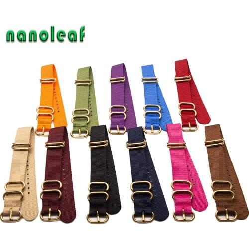 Adjustable Strap Buckle Nylon Watchband Durable High Quality Watch Bracelet Belt Accessories Men Women 18MM 20MM 22MM